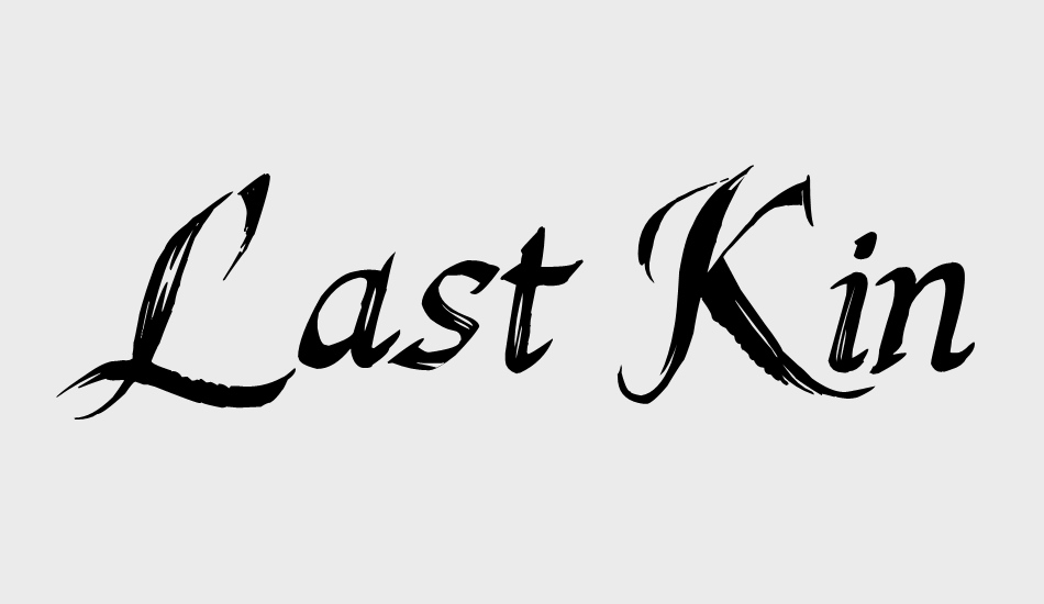 Last King Quest font big