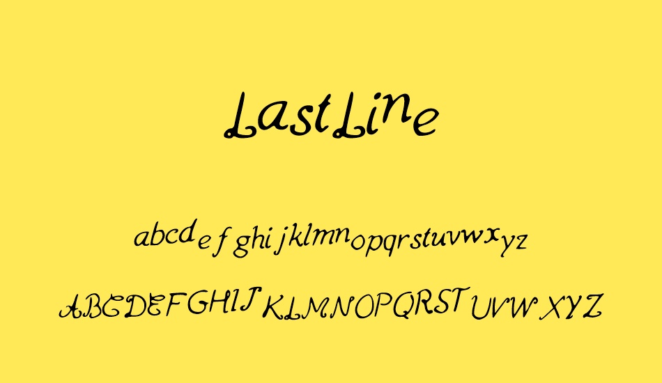 LastLine font