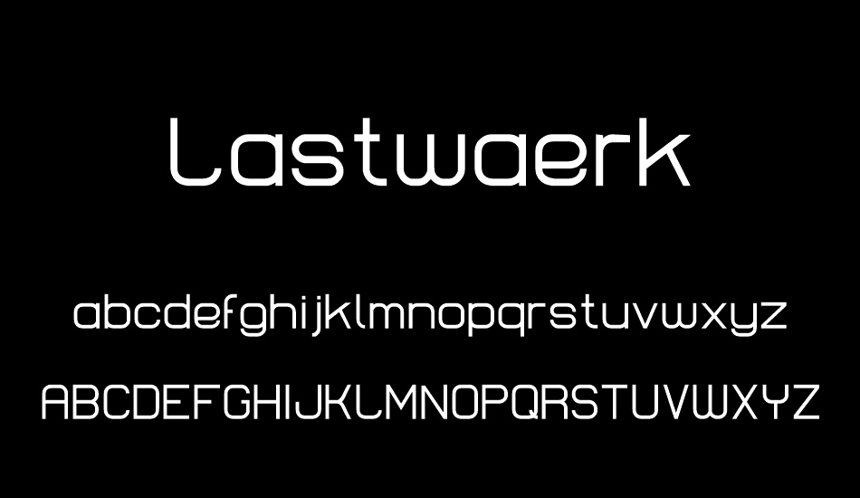 Lastwaerk regular font