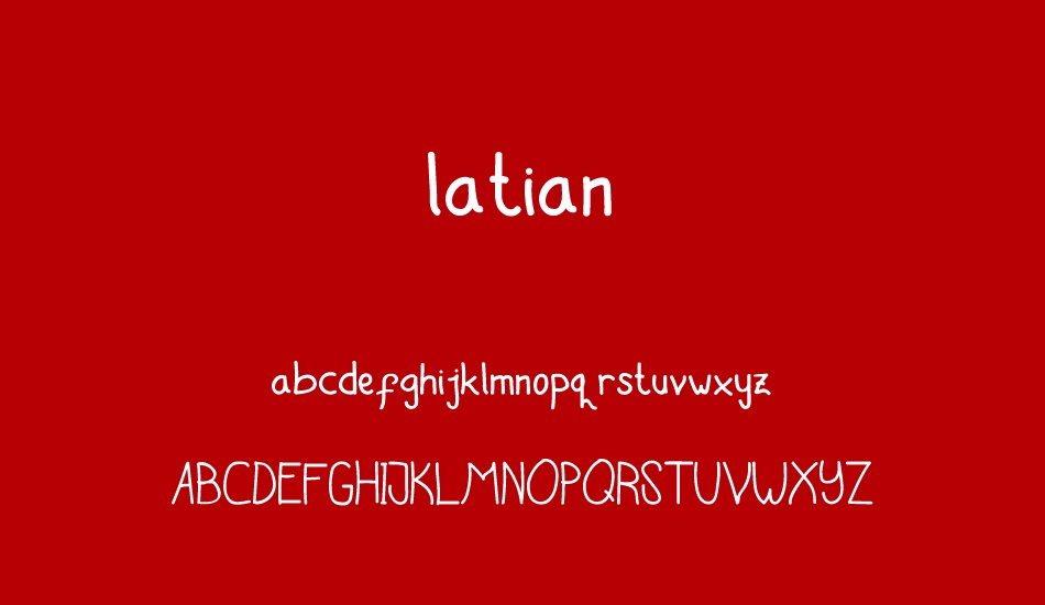 latian font