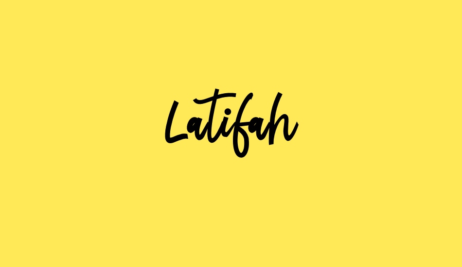 Latifah font big