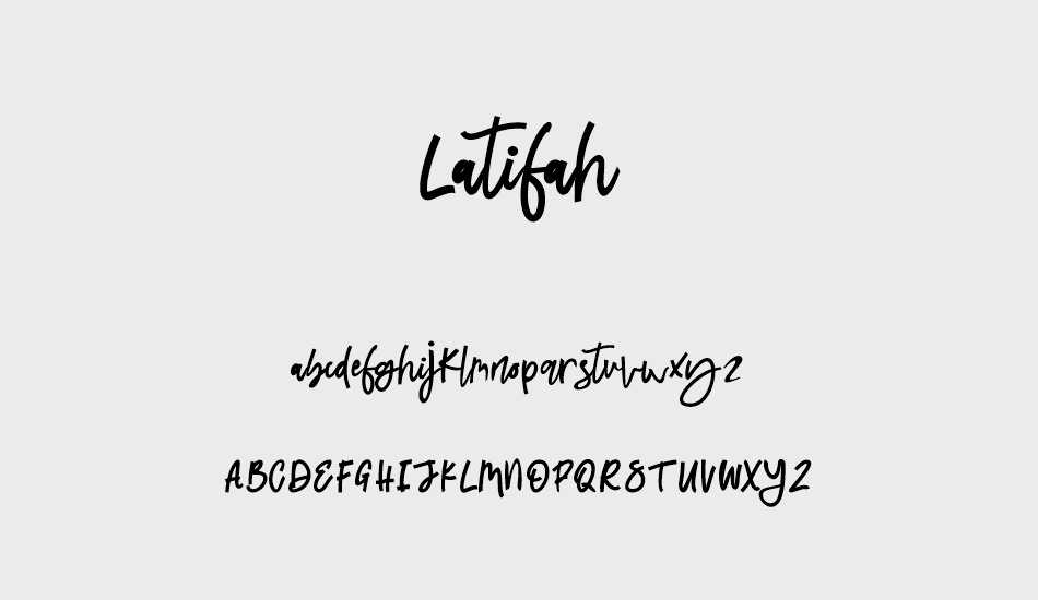 Latifah font