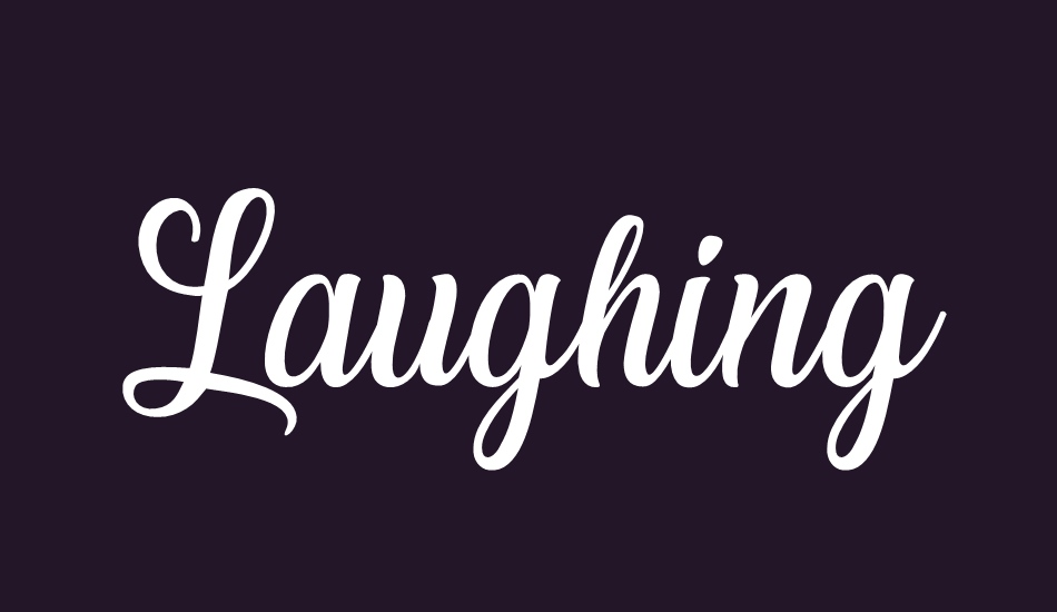 Laughing and Smiling font big