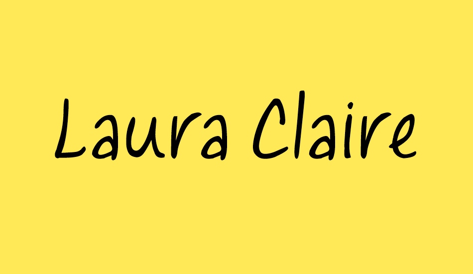 Laura Claire font big