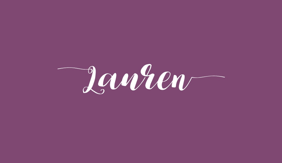 Lauren font big