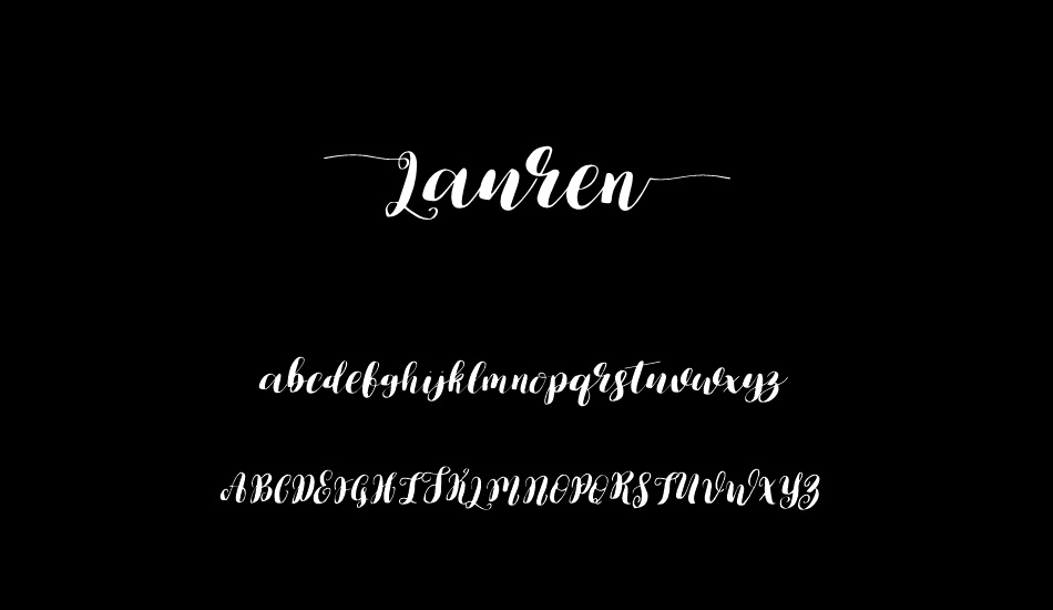 Lauren font