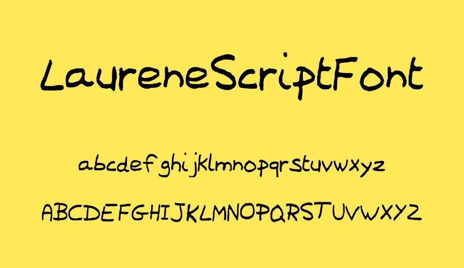 LaureneScriptFont font