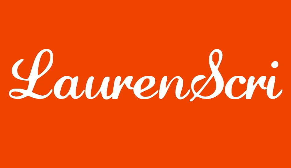 LaurenScript font big