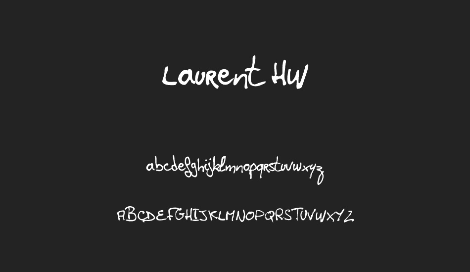 Laurent HW font