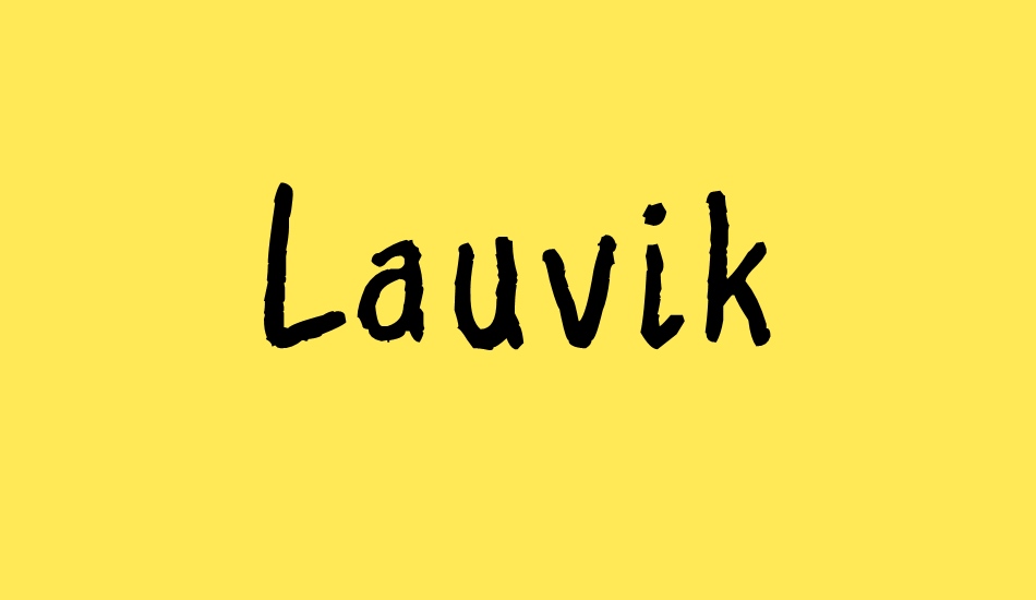 Lauvik font big