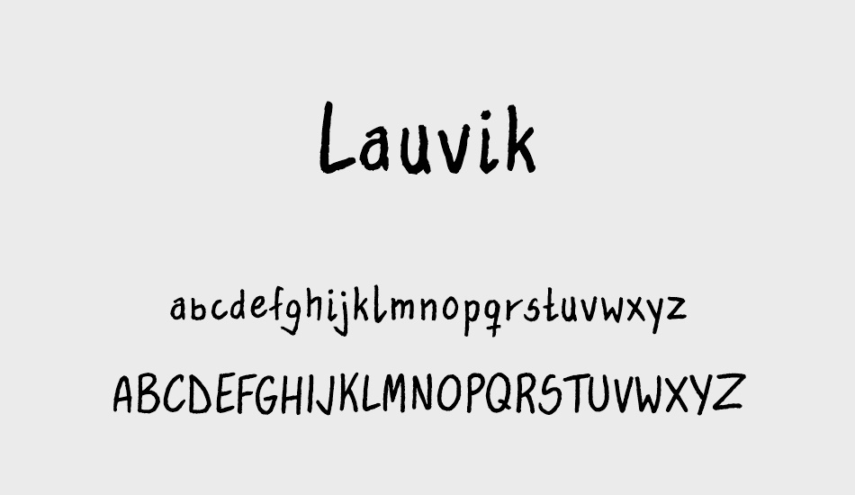 Lauvik font