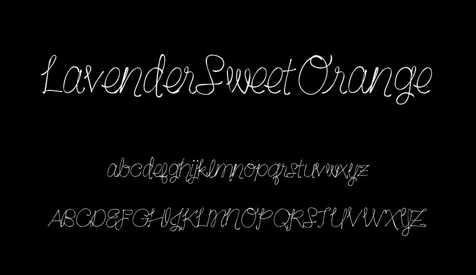 LavenderSweetOrange font