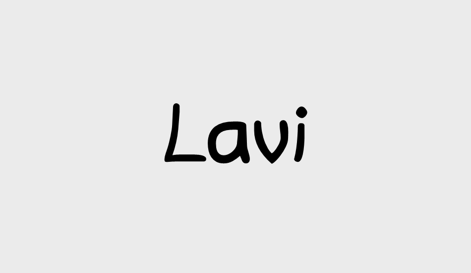 Lavi font big