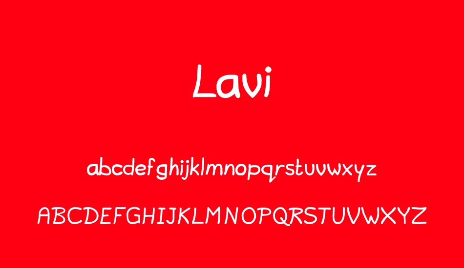 Lavi font