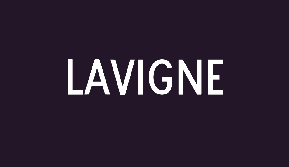 Lavigne font big