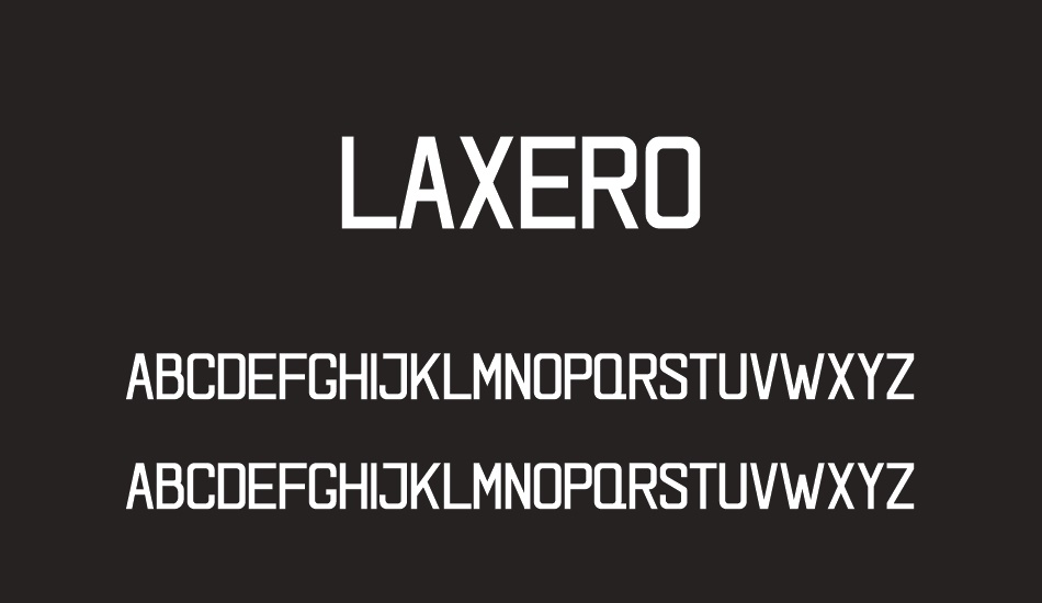 laxero font