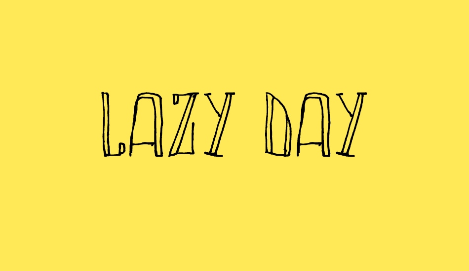 LAZY DAY font big