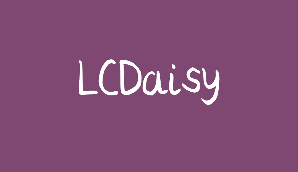 LCDaisy font big