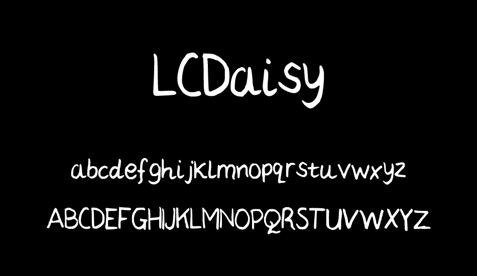 LCDaisy font