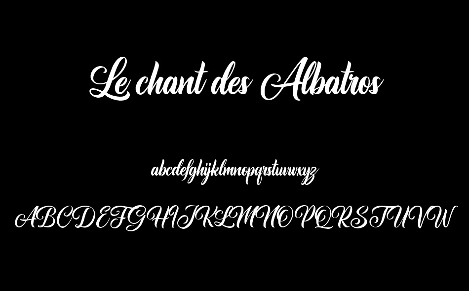 Le chant des Albatros font