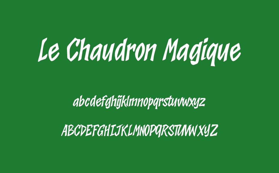 Le Chaudron Magique font