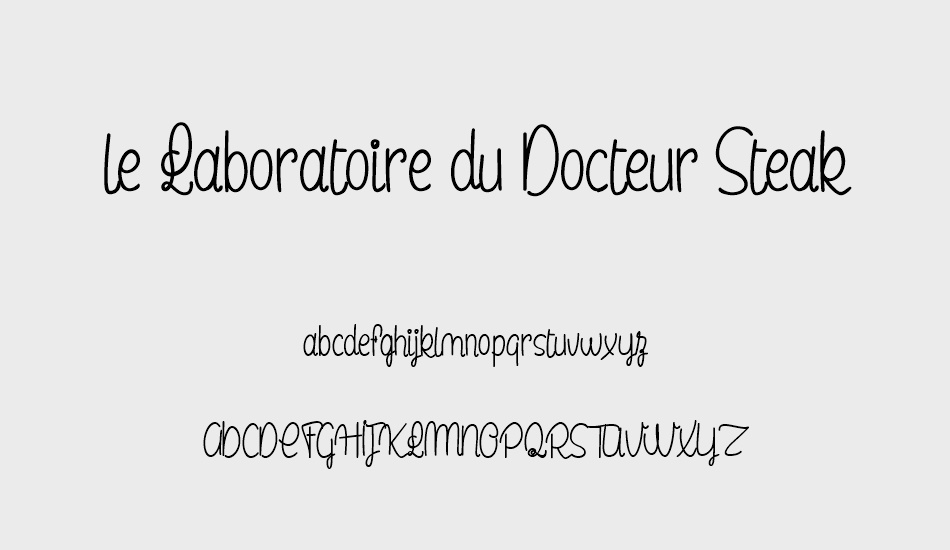 le Laboratoire du Docteur Steak font