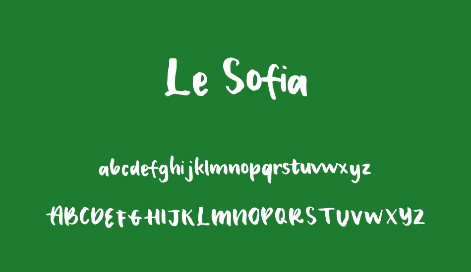 Le Sofia font