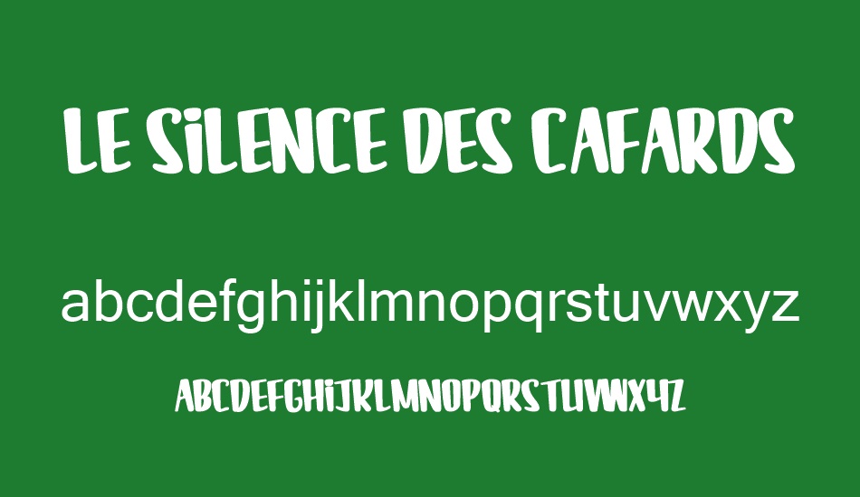 LE SILENCE DES CAFARDS font