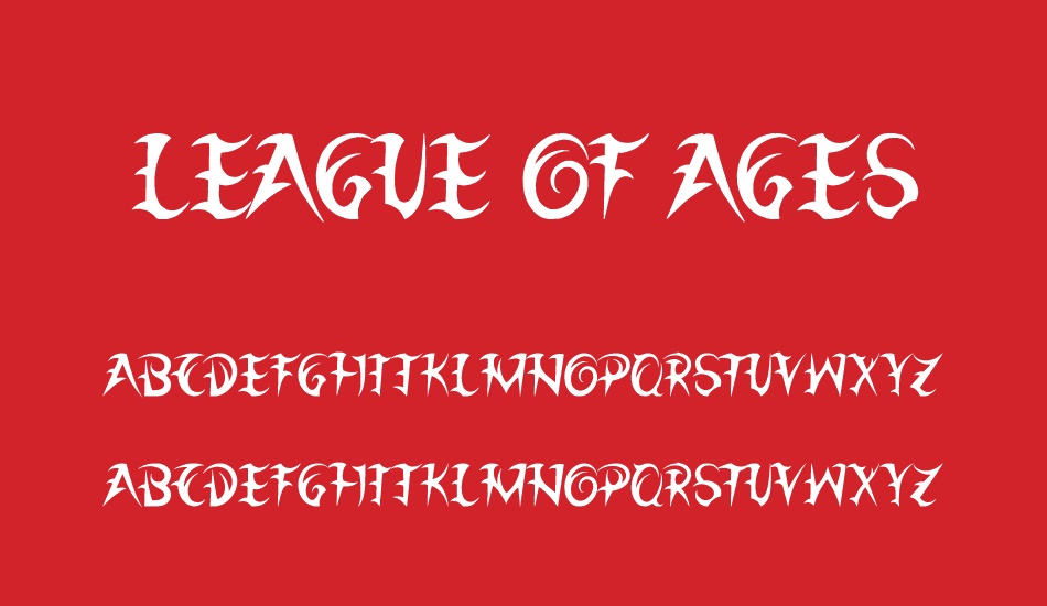 League of Ages font