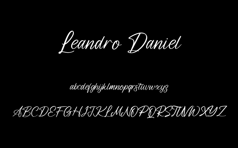 Leandro Daniel font