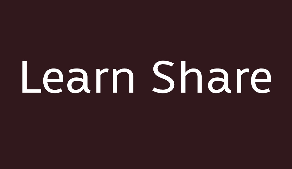 Learn Share Colaborate font big