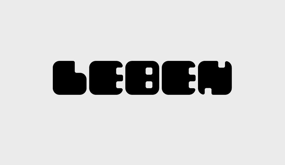 Leben font big