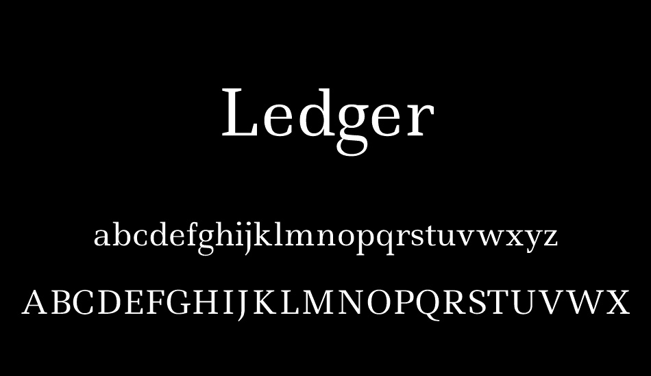 Ledger font