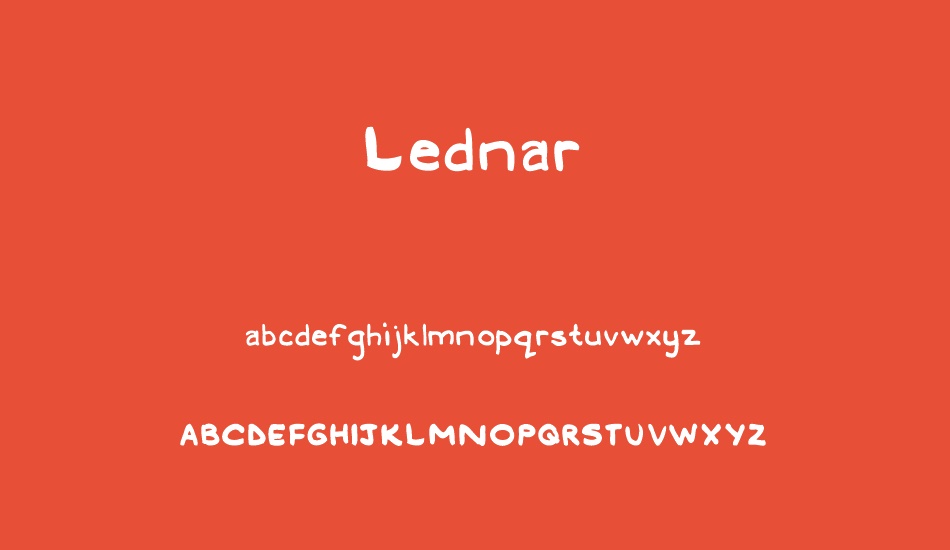 Lednar font