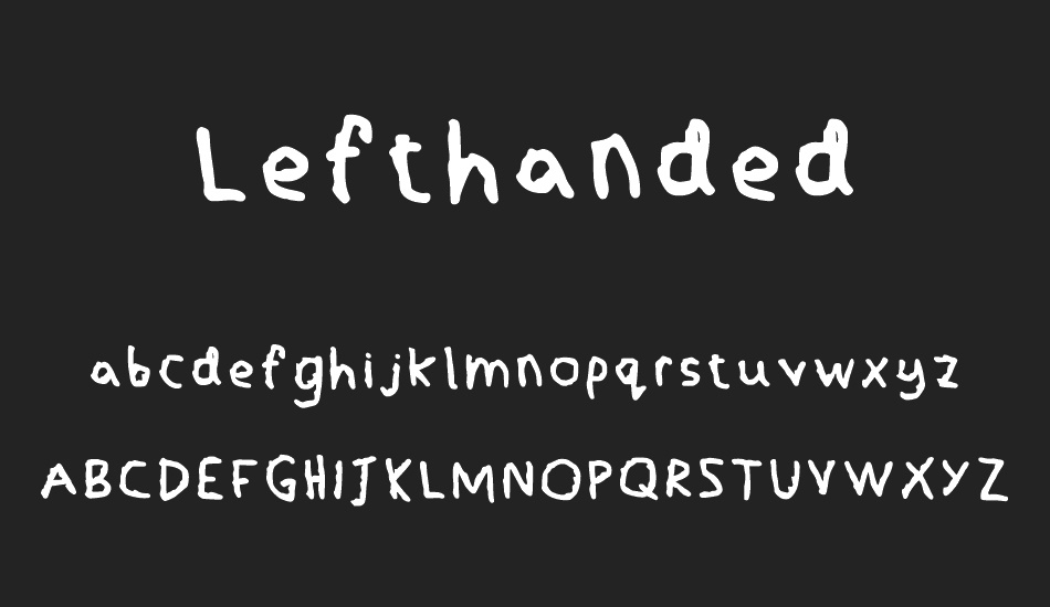 Lefthanded font