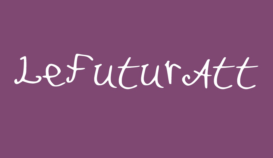 LeFuturAttendra font big