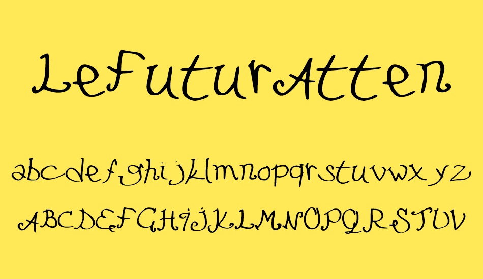 LeFuturAttendra font