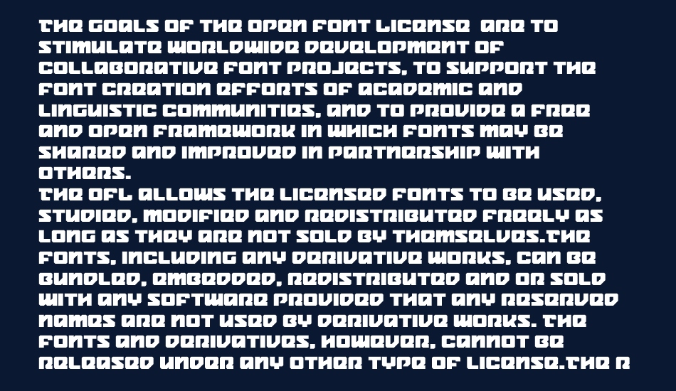 Legacy Cyborg font 1