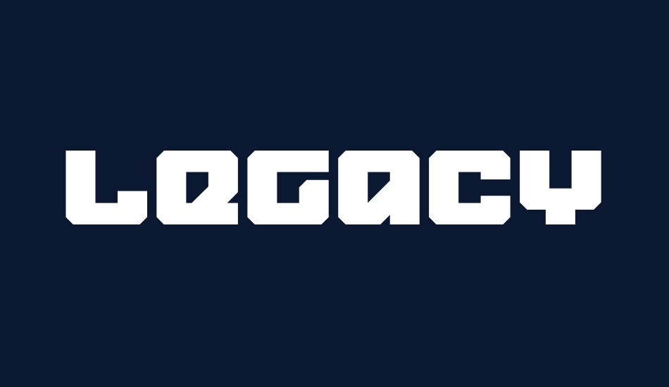 Legacy Cyborg font big