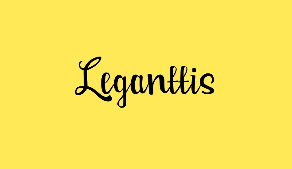 Leganttis font big