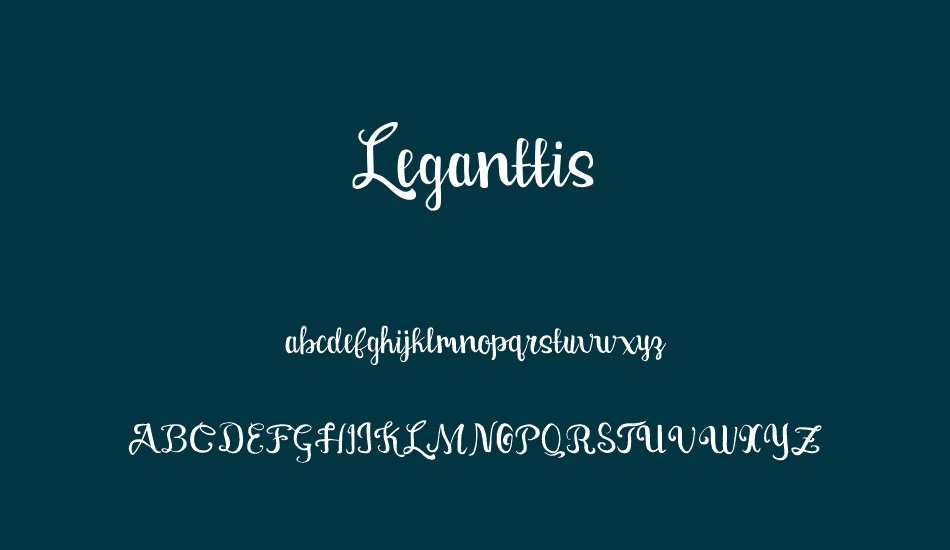 Leganttis font