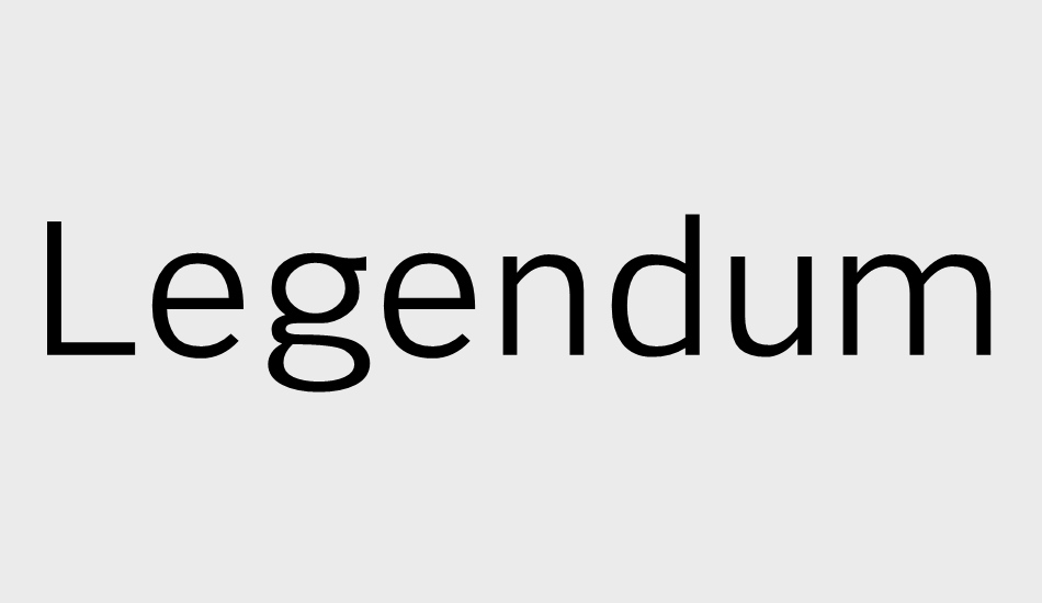 Legendum font big