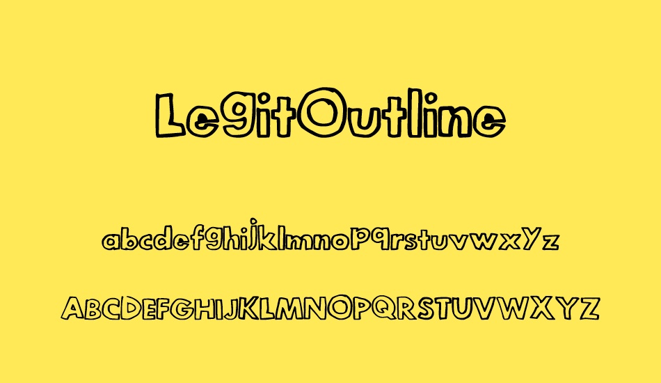 LegitOutline font