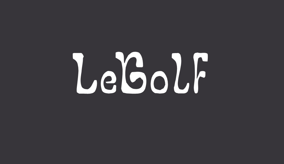 LeGolf font big