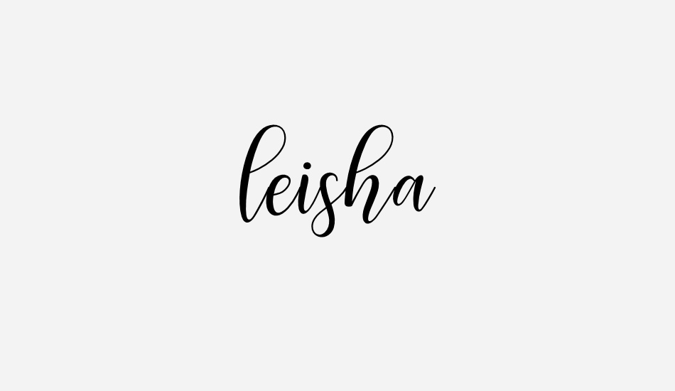 leisha font big