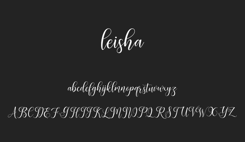 leisha font