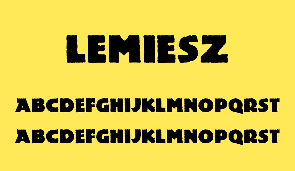 Lemiesz font