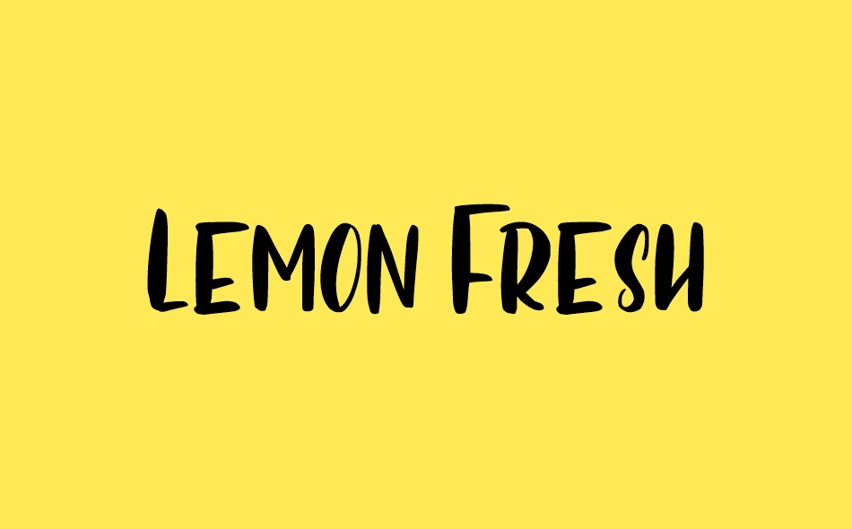 Lemon Fresh font big