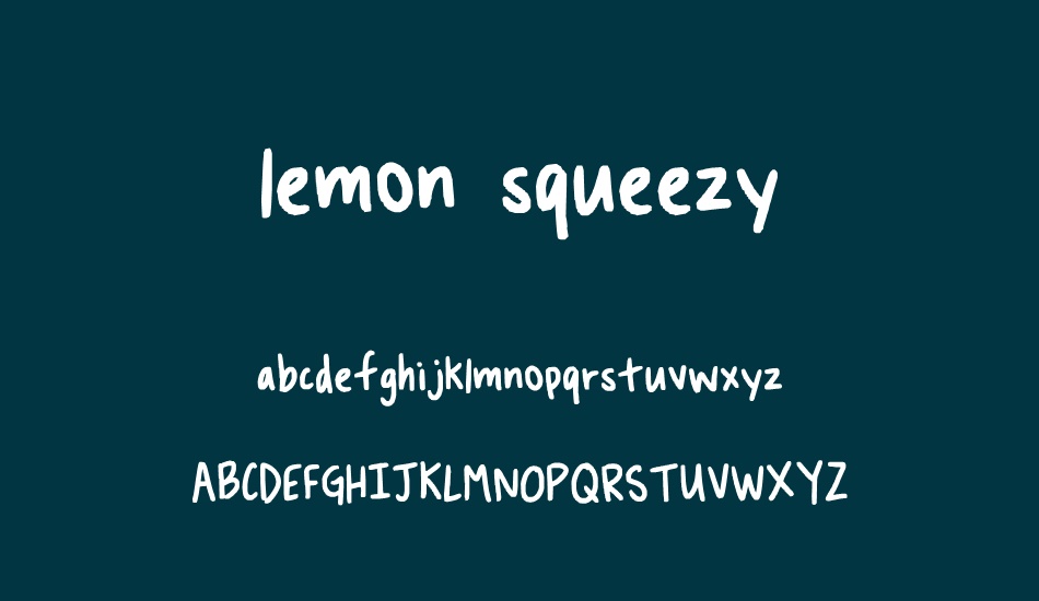 lemon squeezy font