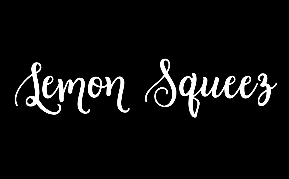 Lemon Squeezy font big